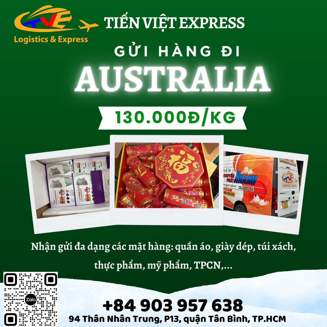 Gửi hàng đi Úc - Tiến Việt Express